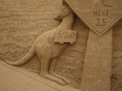 Sandskulpturen Festival Usedom - Australien